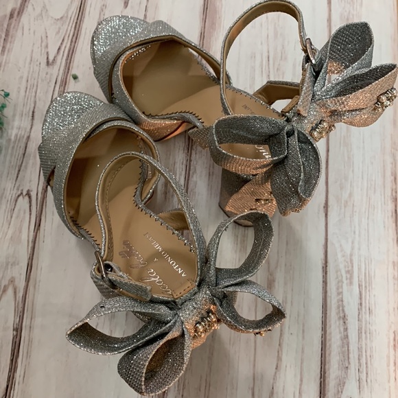 ANTONIO MELANI x Nicola Bathie Lila Bow Detail Platform Dress Sandals - Picture 5 of 13